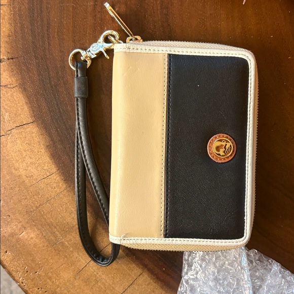 NWT Spartina 449 Telfair Island Tote Wallet Set Plaid Canvas Tassel Bag Coastal - Picture 9 of 11